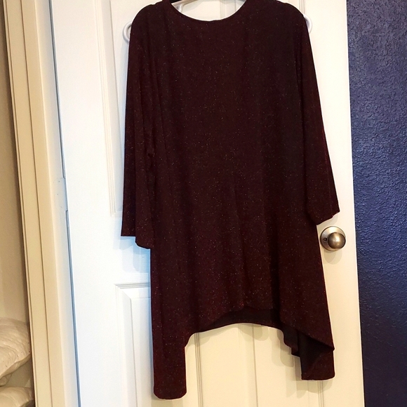 Avenue's Glitzy Garnet Glam Tunic - Picture 6 of 7